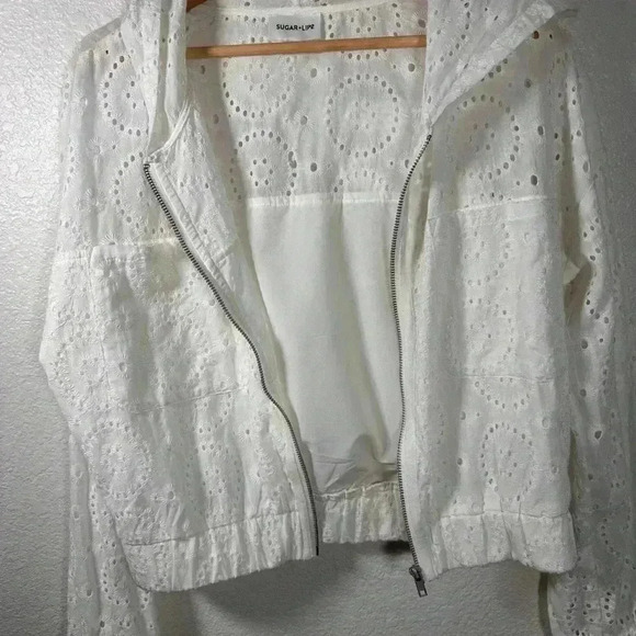 Halle Eyelet Zip-Up Hoodie - Picture 6 of 10